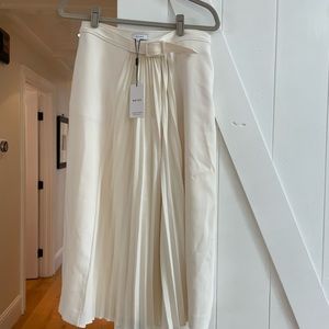 Reiss Drew pleated midi skirt with pockets  - front pleating only. Lined. NWT.